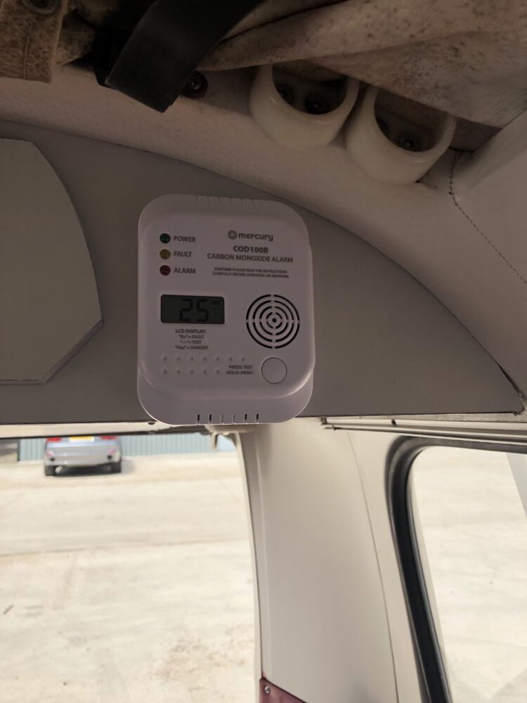 VW T2 camper Carbon Monoxide Alarm